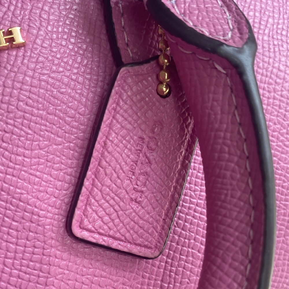 Coach Purple-Pink Mini Satchel with Gold Hardware - Picture 3 of 17